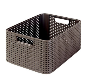 Koszyk Curver Rattan Style M Ciemny brąz