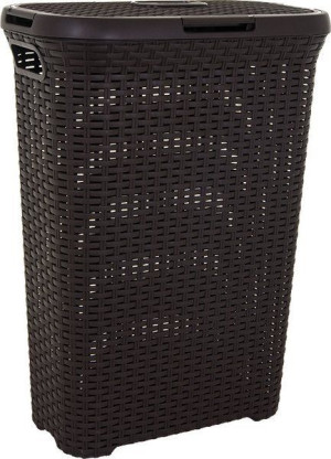 Kosz na bieliznę Curver Rattan Style 40L Ciemny brąz