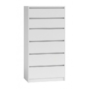 Komoda MALVINE 6M biała