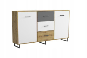 minimalistyczna komoda BARI wysokie nogi loft boho