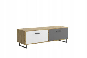 minimalistyczna komoda BARI rtv wysokie nogi loft