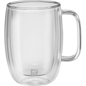 Zwilling Sorrento Zestaw dwóch szklanek do latte macchiato z uchwytem 450 m
