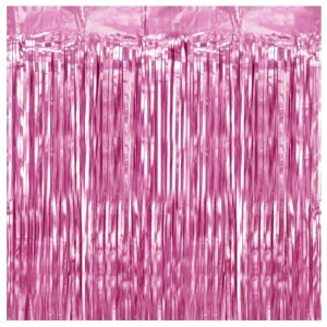 Kurtyna imprezowa różowa 100 x 250 cm 1szt 511154