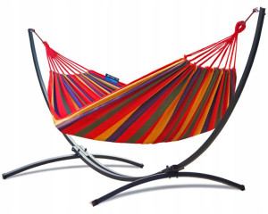 POTENZA Stalowy stelaż 120kg + Hamak 200x100cm