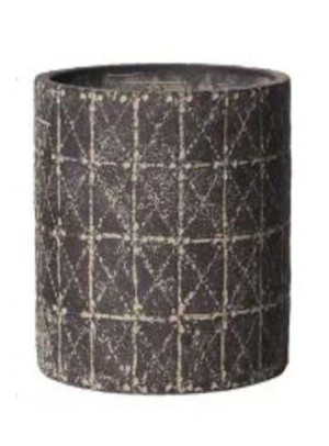 Osłonka brązowa ceramiczna kwadratowa H: 15cm