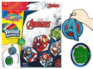 COLORINO Magnesy na lodówkę AVENGERS Magnes MARVEL