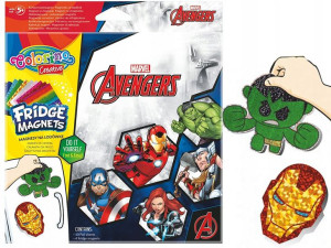 COLORINO Magnesy na lodówkę AVENGERS Magnes HULK