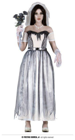 Strój Ducha Panny Młodej Duch Panna Halloween - L