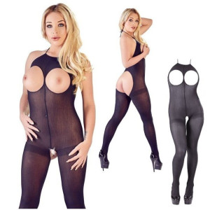 Sex Catsuit Otwarty Biust S-L Bodystocking
