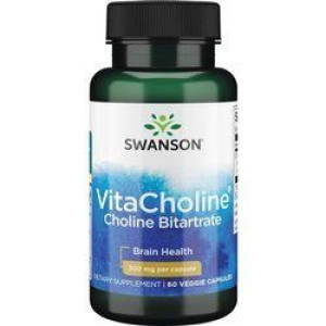SWANSON VitaCholine ® Cholina 300mg 60 kapsułek wegetariańskich