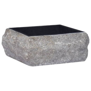 Umywalka, czarna, 30 x 30 x 13 cm, marmurowa