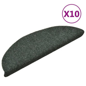 Samoprzylepne nakładki na schody, 10 szt., zielone, 56x17x3 cm