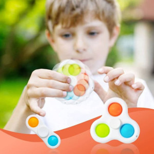 SIMPLE DIMPLE Fidget Spinner 3 ramiona