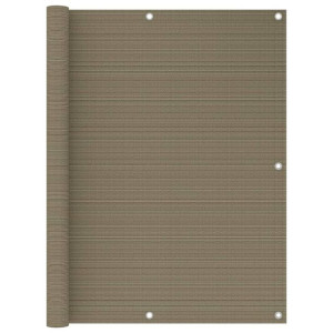 Parawan balkonowy, kolor taupe, 120x500 cm, HDPE