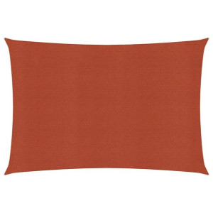 Żagiel przeciwsłoneczny, 160 g/m², terakotowy, 2,5x4,5 m, HDPE