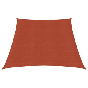 Żagiel przeciwsłoneczny, 160 g/m², terakotowy, 3/4x2 m, HDPE