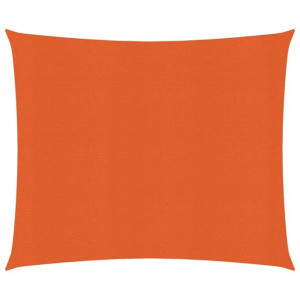 Żagiel przeciwsłoneczny, 160 g/m², pomarańcz, 2,5x2,5 m, HDPE