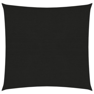 Żagiel przeciwsłoneczny, 160 g/m², czarny, 2,5x3 m, HDPE