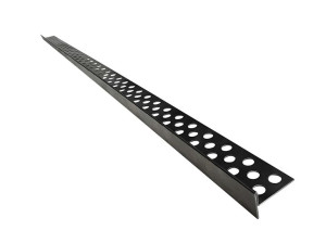 Nierdzewna listwa do spadku krawędziowania 100cm lewa czarna (LK008L)