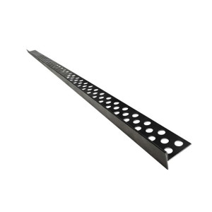 Nierdzewna listwa do spadku krawędziowania 140cm prawa czarna (LK006P )