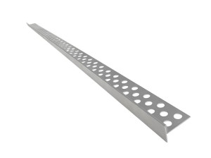 Nierdzewna listwa do spadku krawędziowania 120cm prawa srebrna (LK001P)