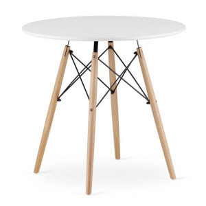 Stół Todi Okrągły 80cm ▪️ 3322 ▪️ Biały