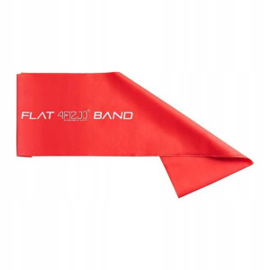 Taśma do ćwiczeń 4Fizjo Flat Band 0,2 mm czerwona