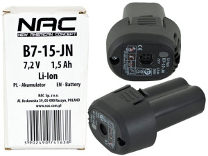 Akumulator Do Sekatora Nac Prb72-jn I Prb72h-jn 7,2 V 1,5 Ah Oryginał