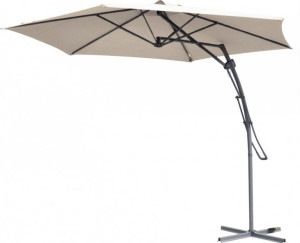 Parasol ogrodowy na wysięgniku PUSH-UP 3,8m taupe ciepły szary