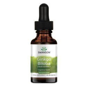 SWANSON Ginkgo Biloba liquid Extract 29,6ml Miłorząb - suplement diety
