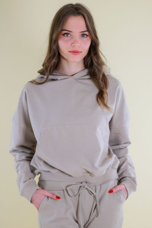 Bluza dresowa kolor beżowy rozm.S - LONA