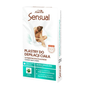 Joanna Sensual Plastry do depilacji ciała 12 szt.