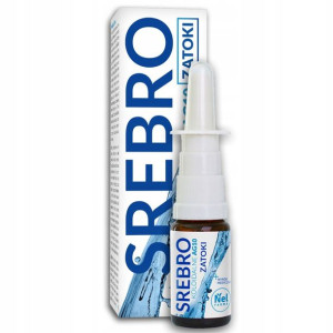 NelFarma Srebro koloidalne AG10 Zatoki spray 15ml