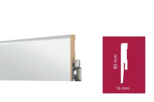 Listwa podłogowa MDF Cavare ML0801 RAL 9003