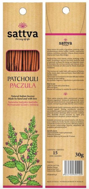 Kadzidło Paczulowa Patchouli 15szt.