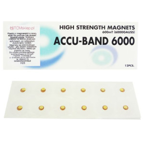 Magnesy Na Plastrze 6000 Gauss'ów Pozłacane 24k