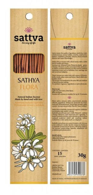 Kadzidła Indyjskie Flora Sathya 15 Szt.