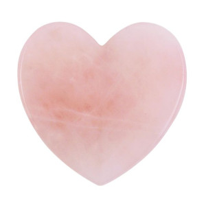 Serce - przyrząd do Gua Sha z różowego kwarcu