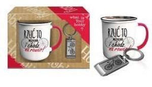 Kubek 400 ml + brelok Rzuć to wszystko Prezent