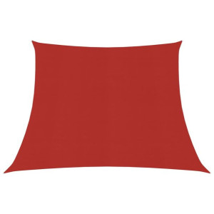 Żagiel przeciwsłoneczny, 160 g/m², czerwony, 3/4x2 m, HDPE