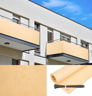 Osłona Balkonowa 1,1x3m Na Balkon Beżowa + Gratis!