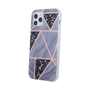 Nakładka Geometric Marmur do Motorola Moto G9 Play / G9 / E7 Plus grafitowa