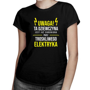 Dziewczyna chroniona przez elektryka - koszulka dla elektryka