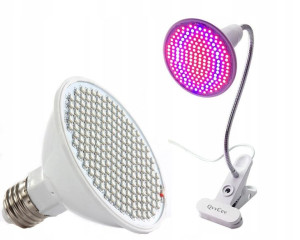 LAMPA żarówka 200LED do naświetlania uprawy roślin