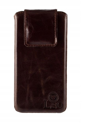 LEO skórzane etui wsuwka 148x76x10mm 100% POLSKA