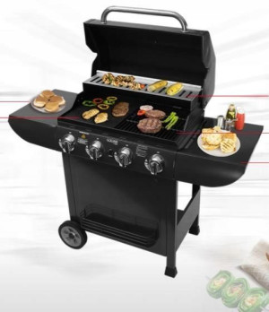 Grill gazowy GOLDAIR z czterema palnikami