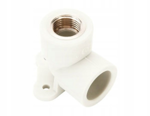 Kolano Z Łapkami Pp-r Polipropylen 90° 20 X 1/2 Gw