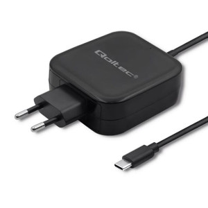 Ładowarka sieciowa 65W | 5-20V | 3-3.25A | USB typ C | PD |      Czarna