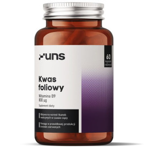 UNS Kwas Foliowy Witamina B9 800ug 60vegcaps