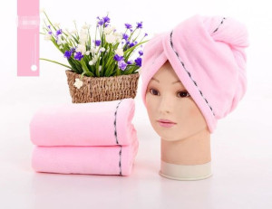 Superchłonny ręcznik do włosów turban z mikrofibry